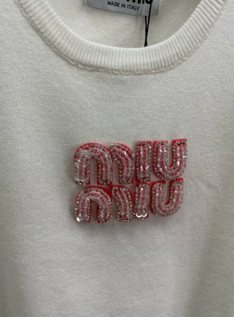 Miu Miu Tank Top with Logo - Picture 2 of 6